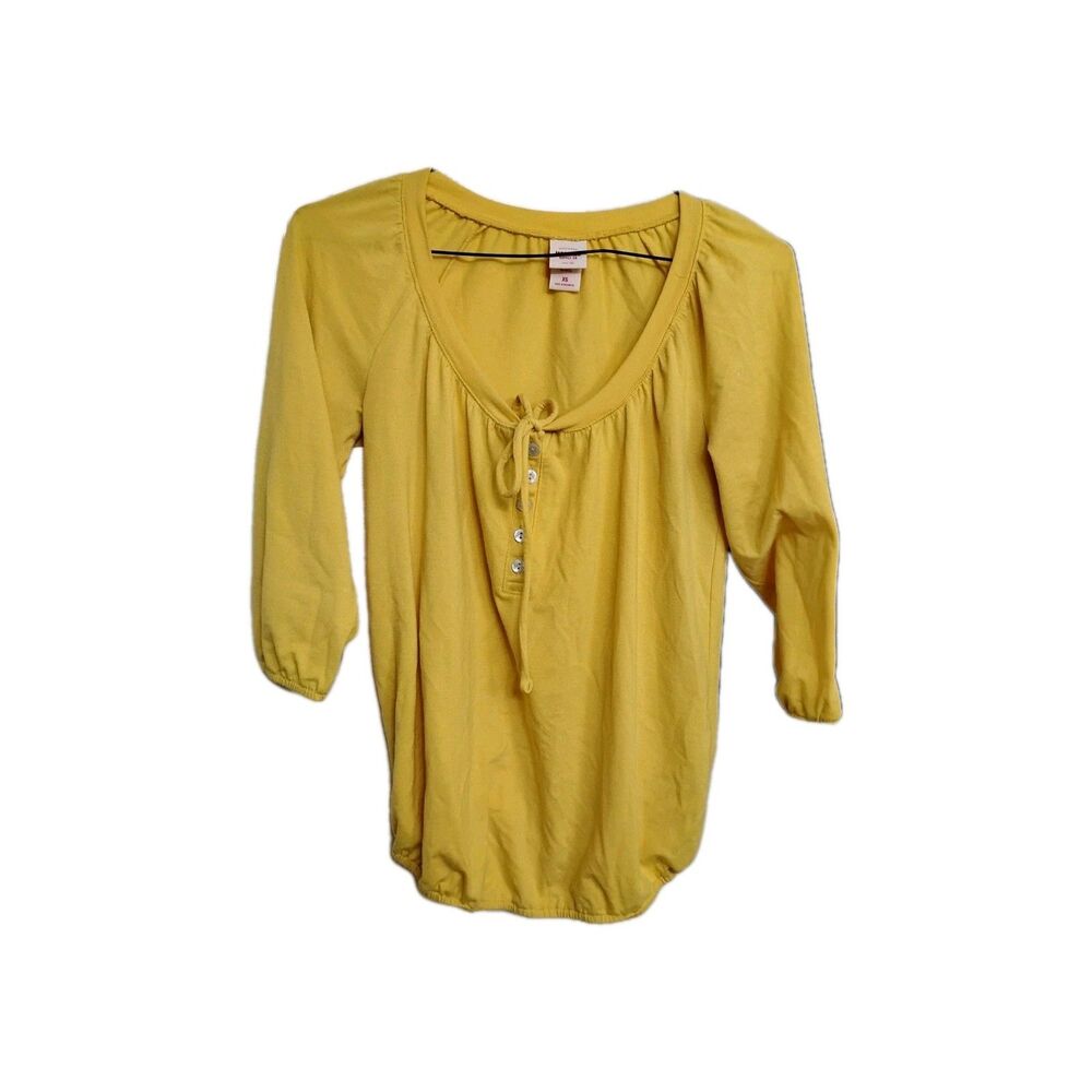 Mossimo Supply Company Women's Baby Doll Y2K BOHO Top V Neck XS